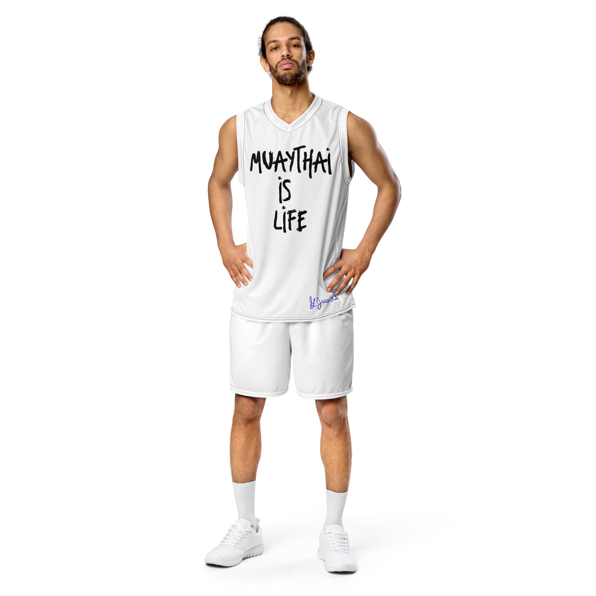 Recycled unisex basketball jersey - BJJ Swag